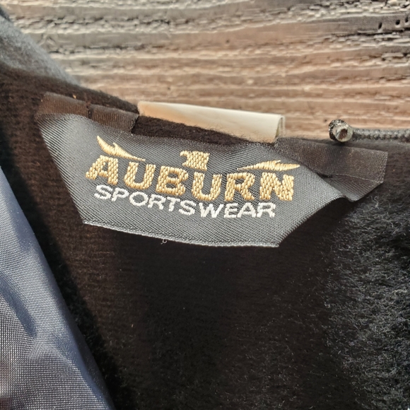 Vintage Mens XL Stanley 100% Nylon Bomber Jacket Made In USA Auburn Sportswear - Picture 5 of 6